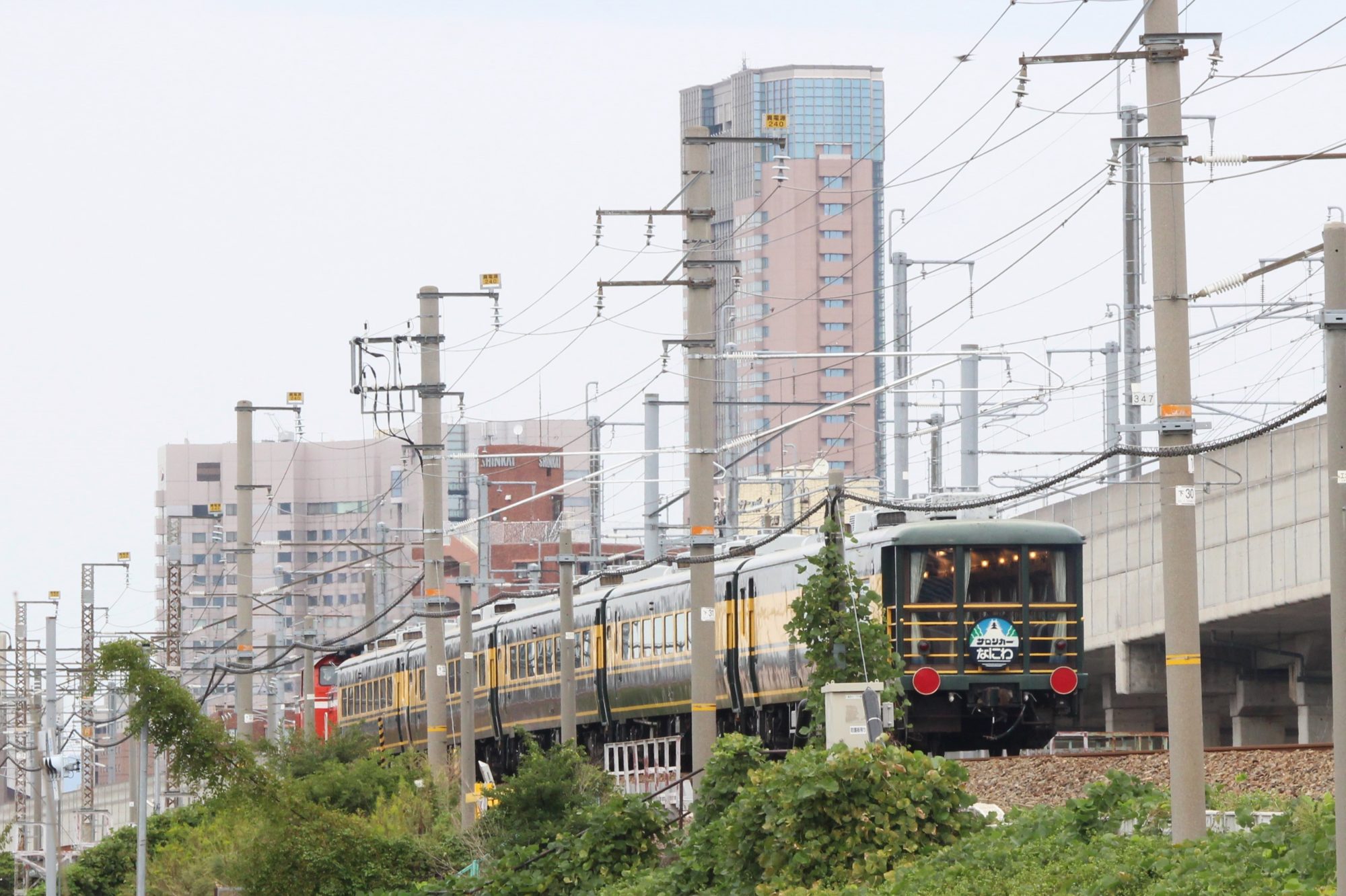 JR西日本の「サロンカーなにわ」、団体臨時列車で金沢へ来たので撮影した／23年10月8日、Japanese Beauty Hokurikuで